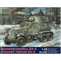 Unimodel 502 1/48 Armored Vehicle BA-6 Plastic Model Kit