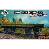 Unimodel 1/72 Two axle long pilot car Plastic Model Kit 615