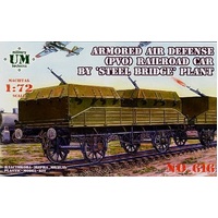 Unimodel 1/72 A.A.D.Railroad car by steel bridge Plastic Model Kit [616]