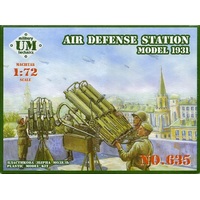 Unimodel 1/72 Air defense station model 1931 Plastic Model Kit [635]