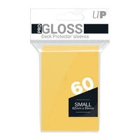 ULTRA PRO Deck Protector Gloss Mini 60ct Yellow Card Sleeves