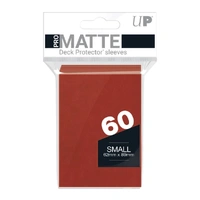 ULTRA PRO Deck Protector Matte Mini 60ct Red Card Sleeves