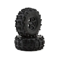 UpGrade RC Saw Blade 2.8" Pre-Mounted Off-Road Tires w/5-Star Wheels (2) (17mm/14mm/12mm Hex)