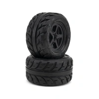 UpGrade RC Low-Pro BELTED Street Radials 2.8" Pre-Mounted On-Road Tires w/5-Star Wheels (2) (17mm/14mm/12mm Hex)