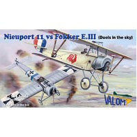 Valom 1/144 Nieuport 11 vs Fokker E.III (Duels in the sky) Plastic Model Kit