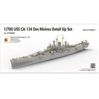 Very Fire 1/700 American Des Moines heavy cruiser detail up set (For Very Fire VF700907) Plastic Model Kit