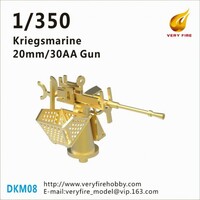 Very Fire 1/350 Kriegsmarine 20mm/30 AA gun (16 sets) Plastic Model Kit DKM08