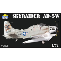 Skale Wings 1/72 Skyraider AD-5W Plastic Model Kit VS001