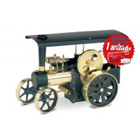 Wilesco D406 Steam Traction Engine black/brass 00406