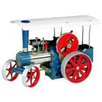 Wilesco D 415 Steam Traction Engine, blue 00415