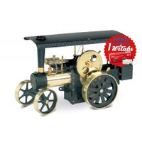 Wilesco D496 Steam Traction Engine Black & Brass with RC