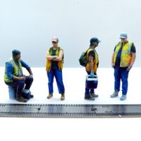 West Edge 3D HO 1/87 American Loco Crew 2 (4 pcs)