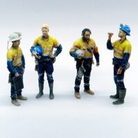 West Edge 3D HO 1/87 Modern Miners (4 pcs)