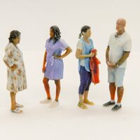 West Edge 3D HO 1/87 Mixed People Pack 2 (4 pcs)