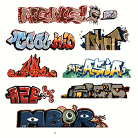 Walthers HO Graffiti Decals Mega Set - Set #1 (8)