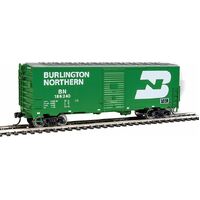 Walthers HO 40' Association of American Railroads (AAR) Modernized 1948 Boxcar -- Burlington Northern #186240 (Cascade Green, white; Large Name, Logo)