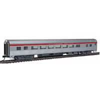 Walthers HO 85' Budd Large-Window Coach - Ready to Run -- Southern Pacific (silver, red)