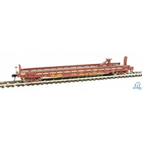 Walthers HO 53 GSC Piggyback Service Flatcar Union Pacific(R) #53003 (Boxcar Red, yellow, Serves the West Slogan)