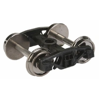 Walthers HO Rigid Plastic Trucks w/33" RP-25 Metal Wheels & Axles -- 50-Ton Spring (Plankless) 1 Pair