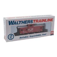 Walthers HO Trainline Wide-Vision Caboose - Norfolk Southern (red, white)