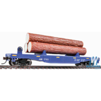 Walthers HO Trainline Log Dump Car with 3 Logs Alaska Railroad #17102 931-1770