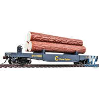 Walthers HO Trainline Log Car Chessie Chessie/Baltimore & Ohio #9300 (blue, yellow)