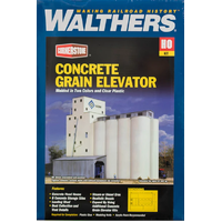 Walthers HO Concrete Grain Elevator Kit
