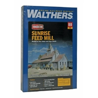 Walthers HO Sunrise Feed Mill Kit