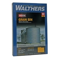Walthers Cornerstone HO Big Grain Storage Bin Model Building Kit