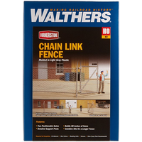 Walthers Cornerstone HO Chain Link Fence (80) w/ 2 Gates WAL933-3125