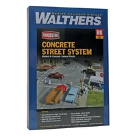 Walthers HO Cornerstone Concrete Street System Kit