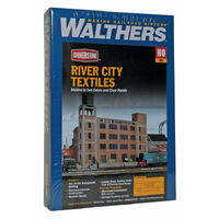 Walthers HO Cornerstone River City Textiles Background Building