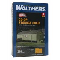 Walthers N Co-Operative Storage Shed on Pilings Kit