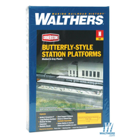 Walthers N Cornerstone Butterfly Platform/Shelter (8) WAL933-3258