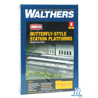 Walthers Cornerstone N Butterfly Platform/Shelter (8) WAL933-3258