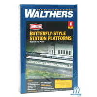 Walthers N Cornerstone Butterfly Platform/Shelter (8) WAL933-3258