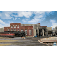 Walthers N Cornerstone 3-Stall Modern Roundhouse Add-on WAL933-3261