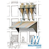 Walthers HO Cornerstone Wall Mount Dust Collectors WAL933-3510