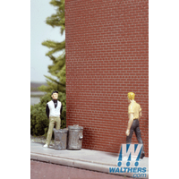 Walthers HO Cornerstone Red Brick Sheets 4pkt