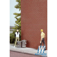 Walthers HO Cornerstone Red Brick Sheets 4pkt