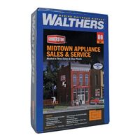 Walthers Cornerstone HO Midtown Appliance Sale & Service w/LED