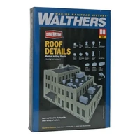 Walthers HO Cornerstone Roof Detail Kit Model Scenery Kit