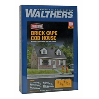 Walthers HO Brick Cape Cod House Kit
