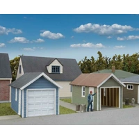 Walthers HO Single-Car Garage (2) Kit