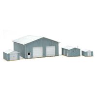 Walthers N Pole Barn and Sheds Kit