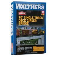Walthers HO Cornerstone 70' Single-Track Railroad Deck Girder Bridge