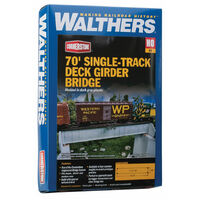 Walthers Cornerstone HO 70' Single-Track Railroad Deck Girder Bridge