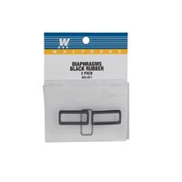Walthers HO Cornerstone Diaphragms Black Rubber (1 Pair)