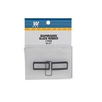 Walthers Cornerstone HO Diaphragms Black Rubber (1 Pair)