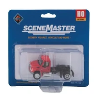 Walthers HO Scenemaster International 4300 Single-Axle Model Semi Truck Red